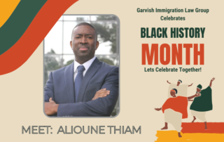 Garvish Immigration Client Spotlight for Black History Month. Alioune Thiam from Kaolack, Senegal