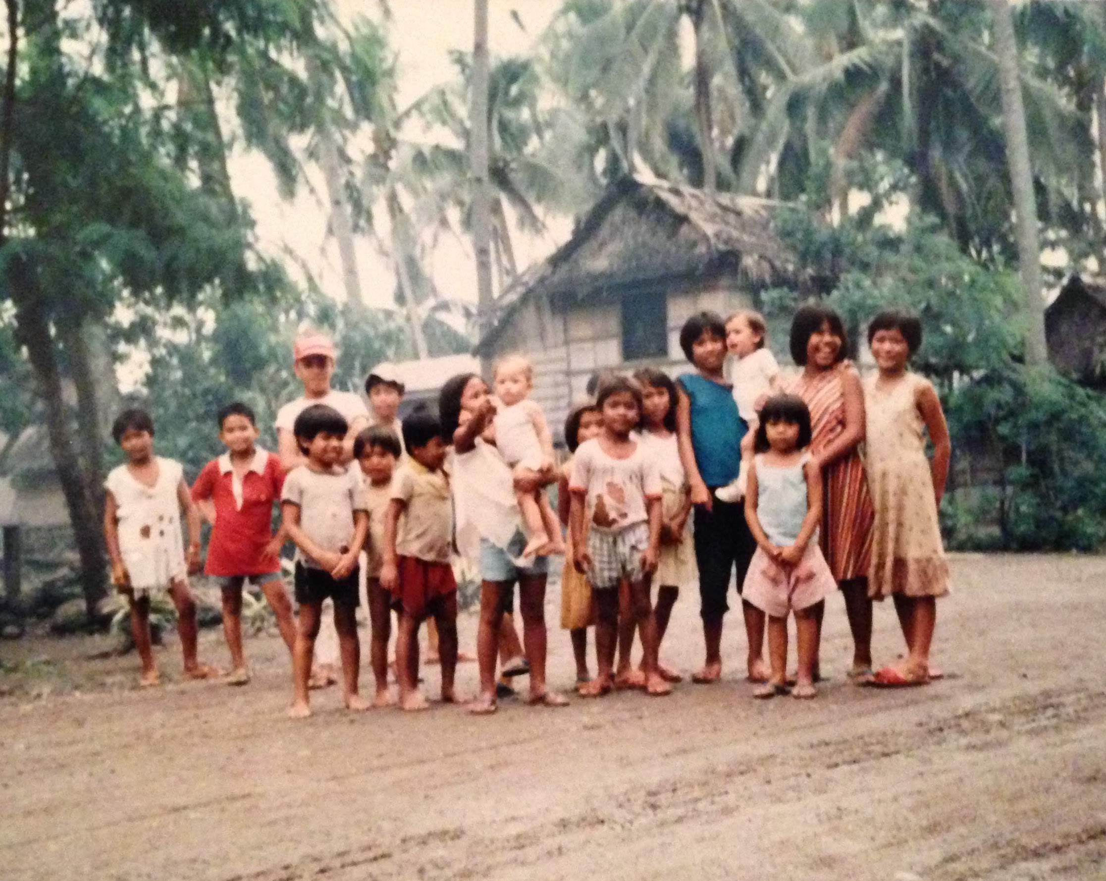 group of children in philippines 1980s