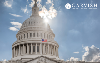 US Capital dome with American Flag