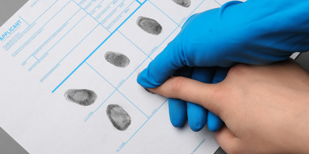 Fingerprint Stock Photo for Applicant